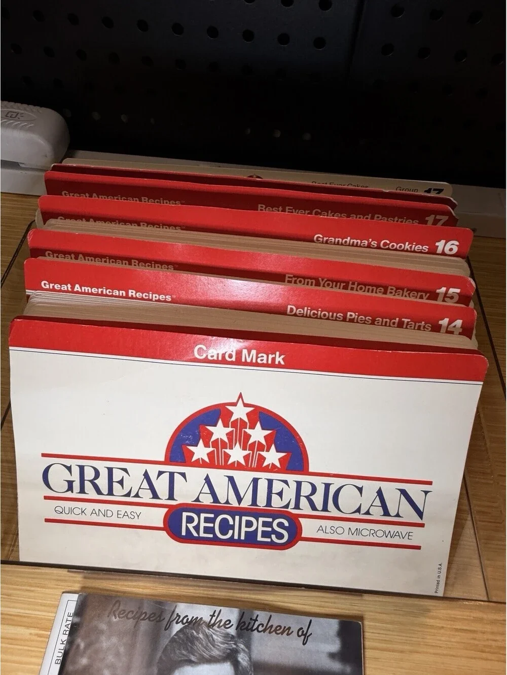 Vintage, COLLECTIBLE 1988 Great American Recipes, Card Library 13-18 1 box